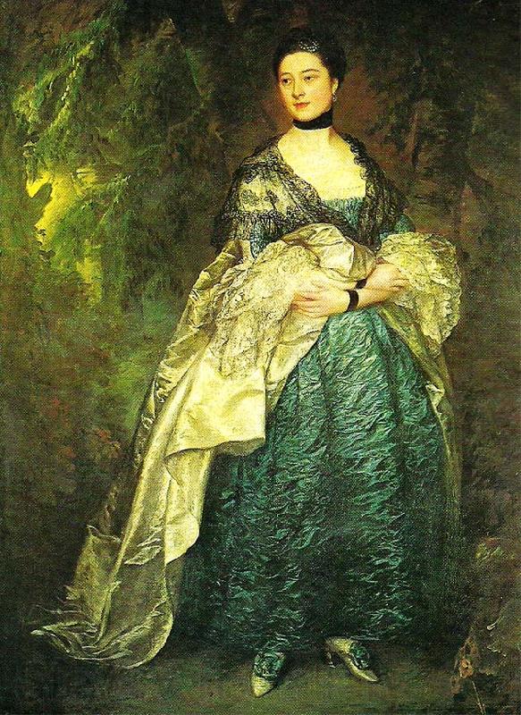 Thomas Gainsborough lady getrude alston Spain oil painting art